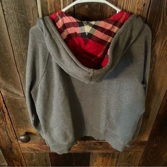 Burberry Men’s Gray Long Sleeve Drawstring Full Zip Hoodie Sz XL COA 🔥 EUC - Picture 9 of 14